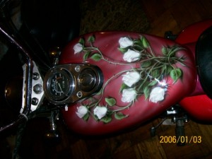 мото аэрография цветы