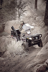 В качестве примера нам предоставили 
для фотосъемки квадроцикл Polaris 
Sportsman 500 H.O.