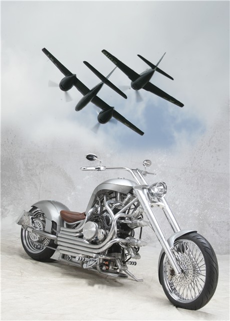 Lucky 7 с авиационным двигателем от компании JRL Cycles